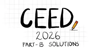 CEED 2026 | Part B solutions 