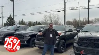 Получите скидку 25% от рекомендуемой розничной цены на новые модели RAM 1500 Classic 2023 года эксклюзивно в Redwater Dodge в Альберте
