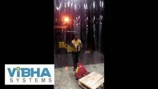 pvc strip curtains installation, fixing work, price