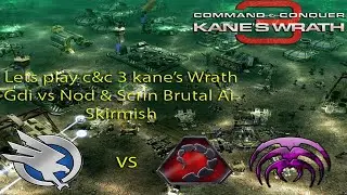 c&c 3 kane's wrath Gdi vs Nod & Scrin Brutal Ai Skirmish