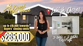 Stop Renting! Brand New 3 Bed/2 Bath Home for $285,000 | Lehigh Acres Tour