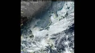 Cold air outflows from high to low latitudes as seen in the low-level cloud movements on 28 Dec 2024