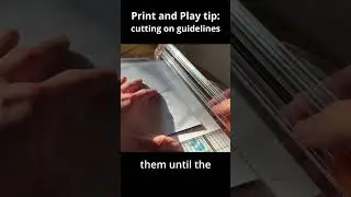 PnP tip - how to cut cards with guidelines on the edge #boardgameblitz #boardgames #printandplay