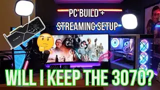 My New ALL WHITE 3070 VISION PC Build and Streaming Setup! But Will I Keep the 3070?