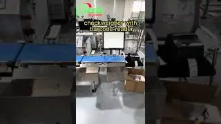 Checkweigher weight control with barcode reader #checkweigher