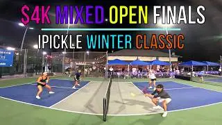 $4K Mixed Open FINALS | Emery (6.2) / Chew (5.4) vs Palm (6.0) / Elpusan (5.5) iPickle Winter
