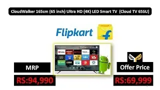 CloudWalker 165cm (65 inch) Ultra HD (4K) LED Smart TV  (Cloud TV 65SU)
