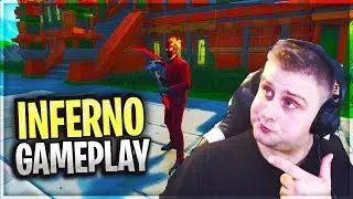 *FIRST IN GAME FOOTAGE* Inferno Skin + Crimson Scythe Gameplay! Fortnite battle royale