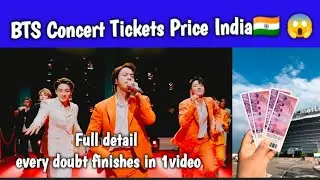 Bts concert tickets price in india 😱🇮🇳 full detail #bts 