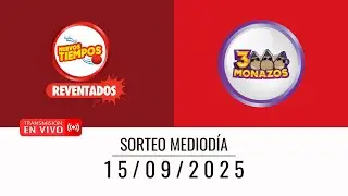 Sorteo JPS EN VIVO 15/09/2025 | 3 Monazos y Nuevos Tiempos (MEDIOD&Iacute;A) | LotiMagic