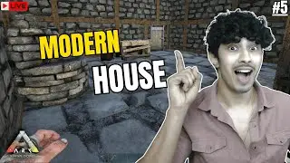 Modern House 🧐😍 (DAY 5) | ARK Survival Evolved LIVE  #prithviislivee #feed #live