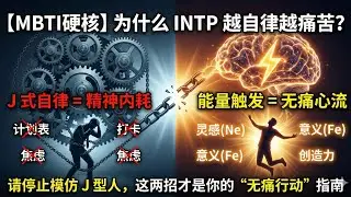 【MBTI硬核】为什么 INTP 越自律越痛苦？请停止模仿 J 型人，这两招才是你的“无痛行动”指南