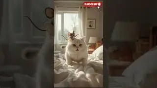 Morning Alarm Fight 😂 | Winky & Mousey | #cat #funny #animals #cartoon