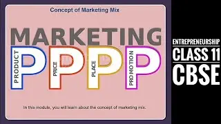 Concept of Marketing Mix | Entrepreneurship Class 11 - CBSE