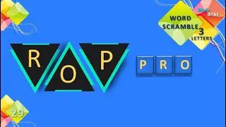 Scrambled Word game (3 Letter Words)I Scrambled Word Games - Guess the Word Game (3 Letter Words)
