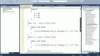 C# Console Hirarchical Inheritance #39