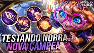 TESTEI NORRA A NOVA CAMPE&Atilde; EXCLUSIVA DO WILD RIFT!! DIFERENTE DE TUDO QUE J&Aacute; VIMOS! | LoL Wild Rift
