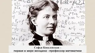 Sofia Kovalevskaya, the world's first female professor of mathematics