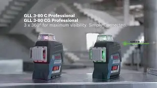 Visibility on a new level in 3 x 360&deg; - the new line laser Bosch GLL 3-80 C/CG Professional