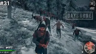 Snowy Zombie Horde Attack 😱🔥 | DAYS GONE PS5 Gameplay #31
