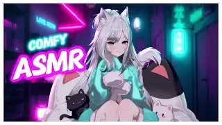 /ᐠo&omega;oᐟ/ [3DIO ASMR] comfy catgirl~ 💜 ear cupping, kissies & earlicking  06.01.2026