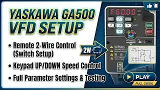 Yaskawa ac VFD ga 500 programming in Hindi,