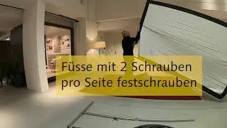 Stumpfl Video Leinwand aufbauen