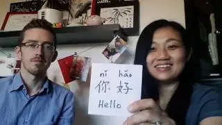 Hello thanks and goodbye in Mandarin