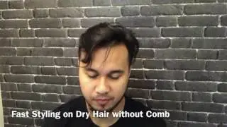 How to style your dry hair in 30 seconds using Hipster Pomade.