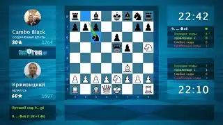 Chess Game Analysis: Крживицкий - Cambo Black : 1-0 (By ChessFriends.com)