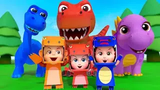 Fantasias De Dino | Descoberta | 5 Little Dinosaurs | Miguel em Português - Músicas Infantis