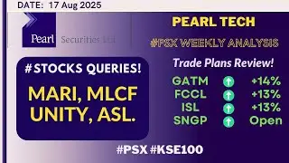 #PSX | Pearl Tech; KSE100 Disciplined Trading Way Ahead | New Trending Stocks!