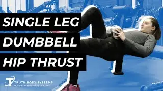 How To Do Single Leg Dumbbell Hip Thrusts | Unilateral Glute Isolation & Stability