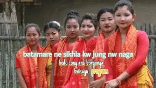 Batamarini/बाथाबारिनि सिख्ला। bodo song_! Dokhin borgonga bwisagu program...//group dance...2023😊❤️