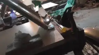 DIY  1 Color Screen Printing Press Table With Hinge Clamps