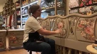 How to Apply Transfers to a Headboard AND Make a Farmhouse Stamped Tray