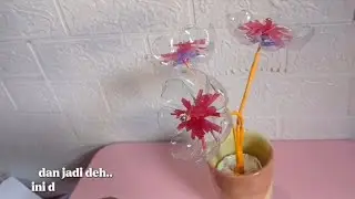 Tutorial Bunga dari Botol Bekas | Tugas Pendidikan Kesenian SD – Atiyah