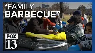 'Family barbecue': Local nonprofit feeds the unsheltered, with a twist