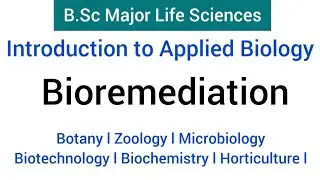 B.Sc - Major Biology | Introduction to Applied Biology | Bioremediation |