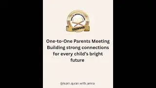 One-to-One Parents Meeting 🤝📚Building strong connections for every child&rsquo;s bright future ✨ 