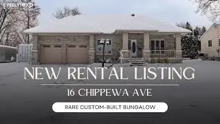 Custom Bungalow For Rent with Legal Lower Unit & Luxury Finishes | 16 Chippewa Ave
