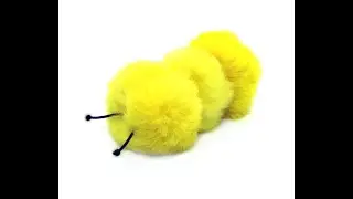 PK&rsquo;s Real Rabbit Fur Yellow Katterpillar Cat Toy