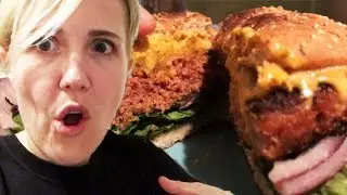 Why is this VEGGIE BURGER bleeding? (HANNAH MAKES DINNER!)