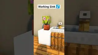 Minecraft Working Sink🚰 #shorts