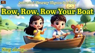 Row, Row, Row Your Boat | Fun 3D Animated Nursery Rhyme for Kids
