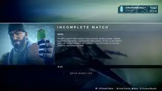 Destiny 2 Gambit penalty from disconnect.