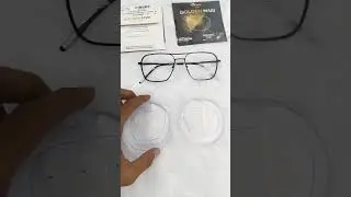 High Power Invisible Lenses Fitting | Golden-Mari Blue Cut Gold Coating | Zero Reflection Look 🔥