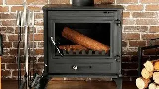 This Iron Sheet Fireplace Heats Like Crazy!