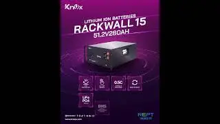Knox Solar Rackwall 15 | 51.2V 280Ah Lithium-ion Battery for Smarter Energy Storage