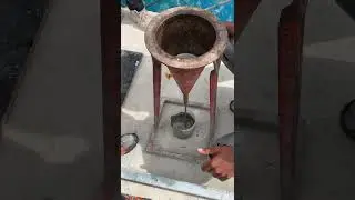 Viscosity flow of grout #constructionsite #construction #posttension #tendons  #grouts #site